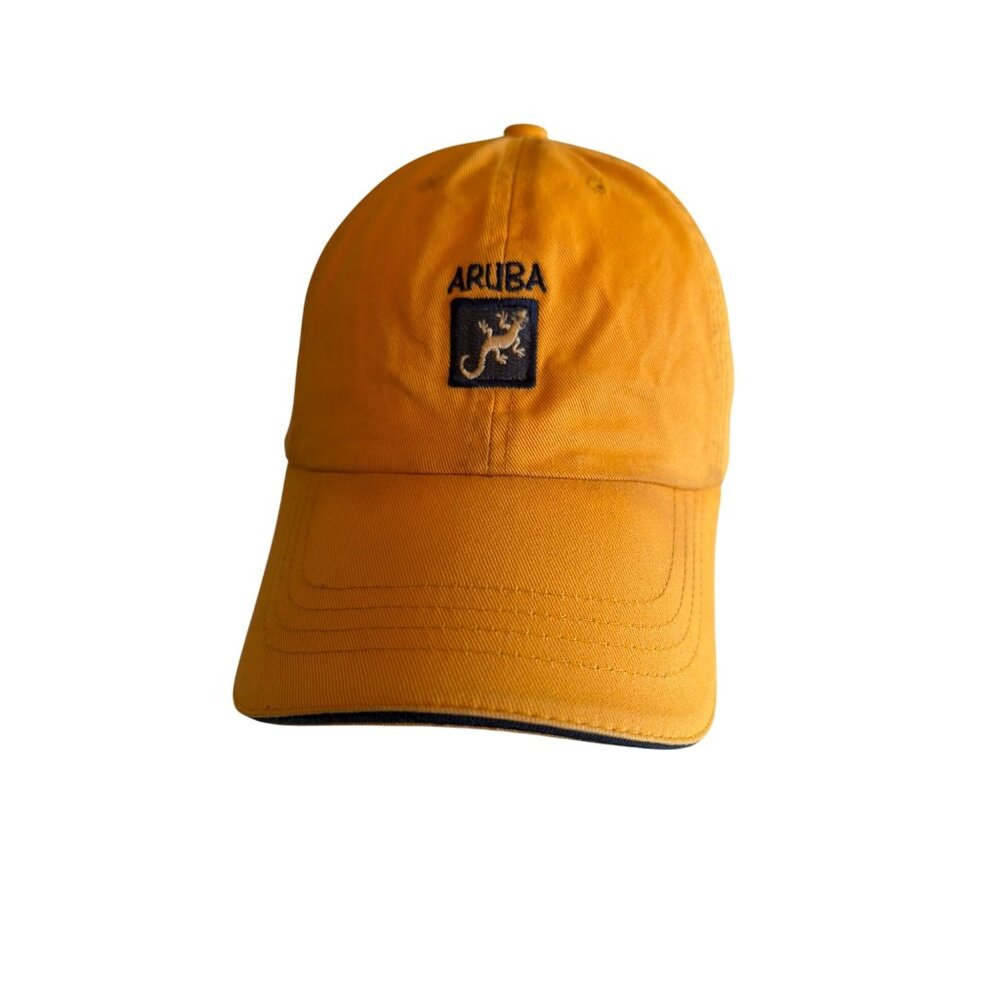 Aruba Yellow Baseball‎ Cap Adjustable Strap Cotton